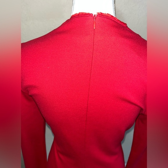Esacada ‘Dzanna’ V-Neck Fitted Dress in ‘Lacquer’ NWT - Picture 8 of 14